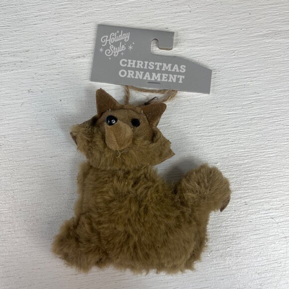 Holiday Style Set of 7 Christmas Ornament Fabric Knit Assorted New - Picture 7 of 9